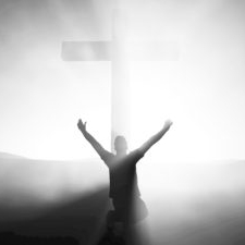 Man at cross